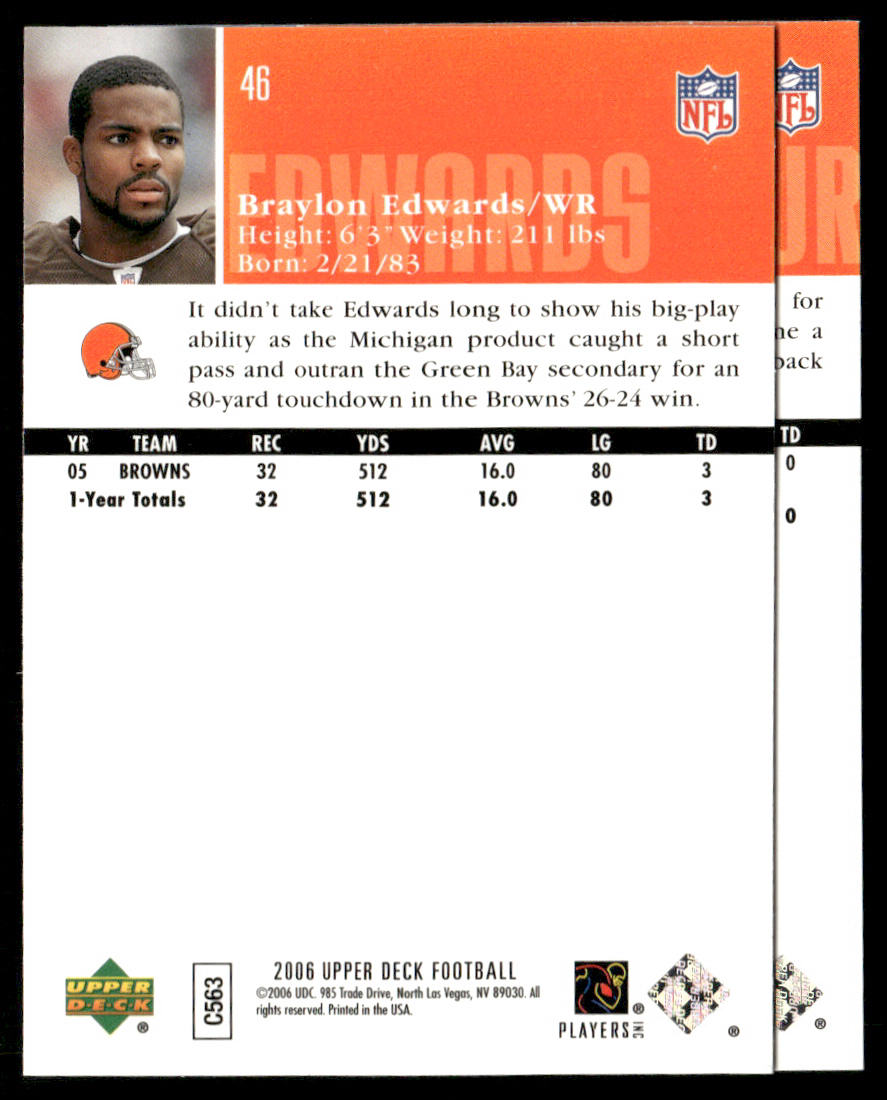 Kellen Winslow Jr. 2006 Upper Deck #47 Cleveland Browns