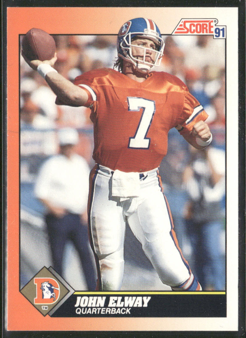 John Elway 1991 Score #410 Denver Broncos