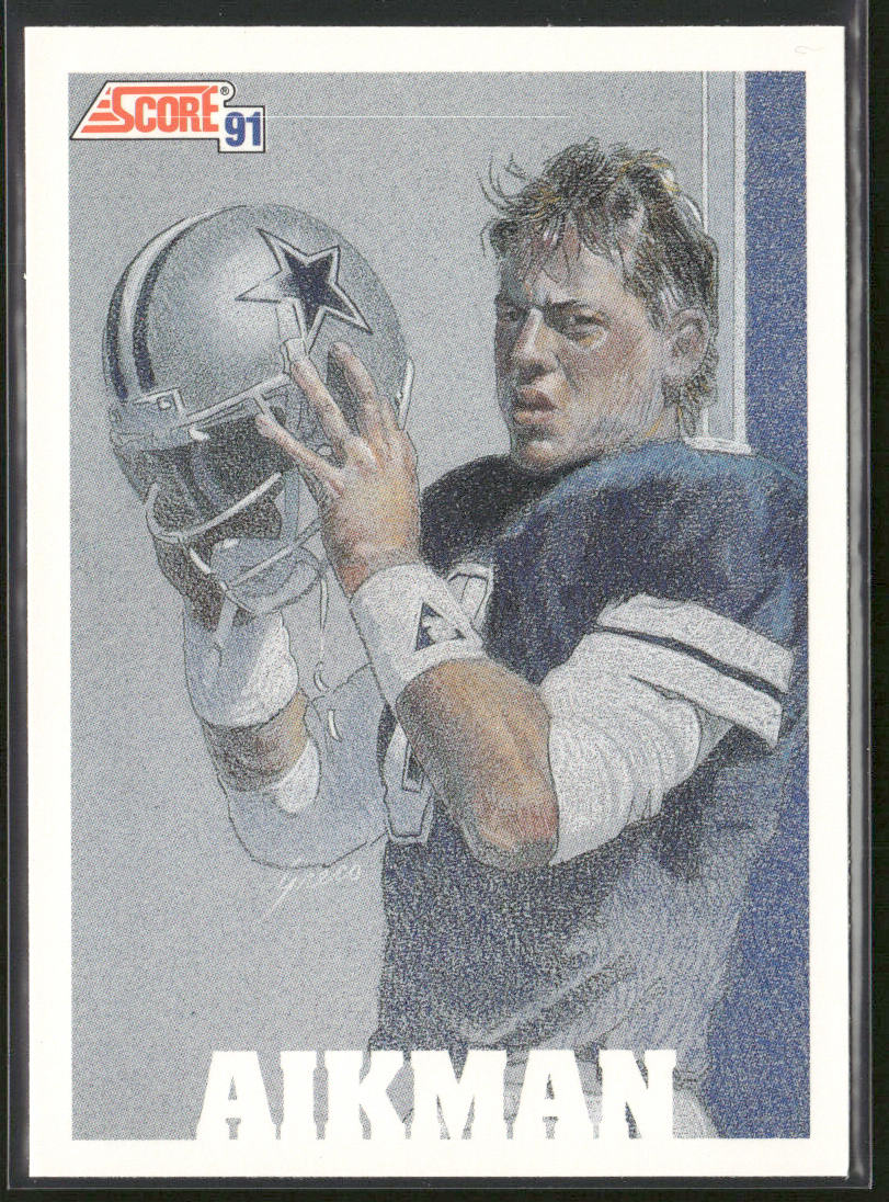 Troy Aikman 1991 Score #631 Dallas Cowboys