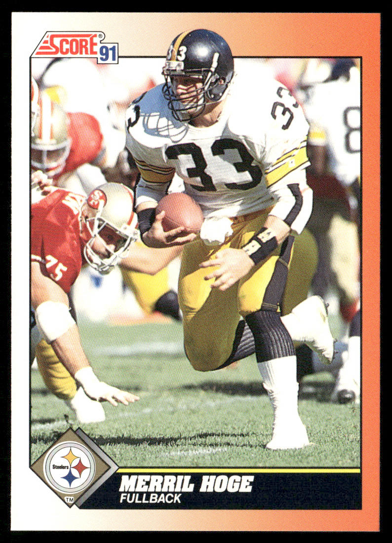 Merril Hoge 1991 Score #355 Pittsburgh Steelers