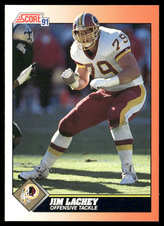 Jim Lachey 1991 Score #360 Washington Redskins