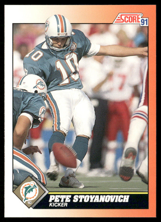 Pete Stoyanovich 1991 Score #372 Miami Dolphins