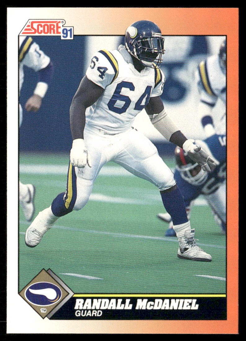 Randall McDaniel 1991 Score #375 Minnesota Vikings