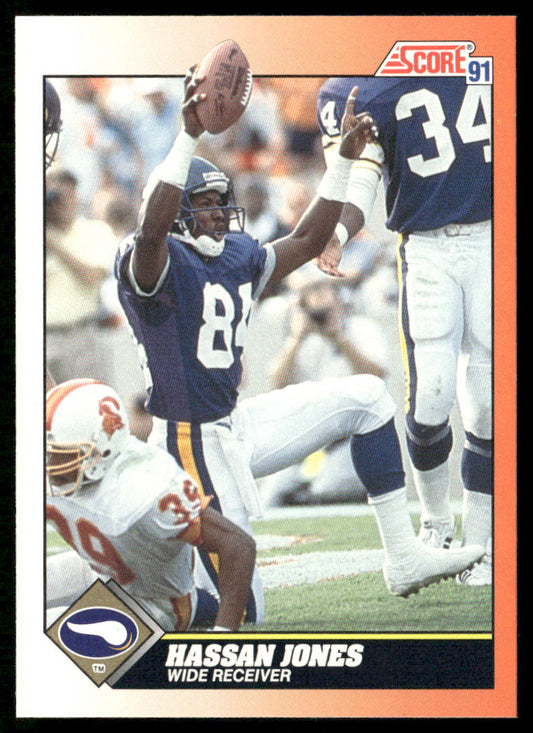Hassan Jones 1991 Score #413 Minnesota Vikings