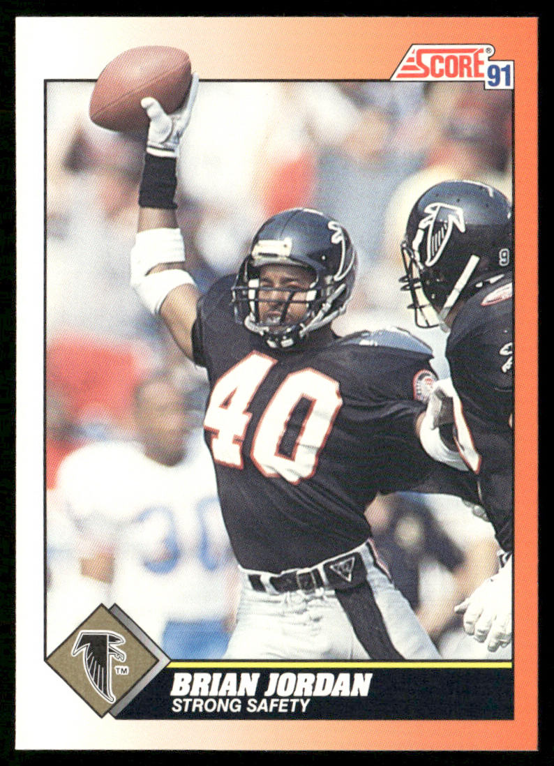 Brian Jordan 1991 Score #417 Atlanta Falcons