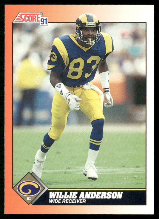 Willie Anderson 1991 Score #425 Los Angeles Rams