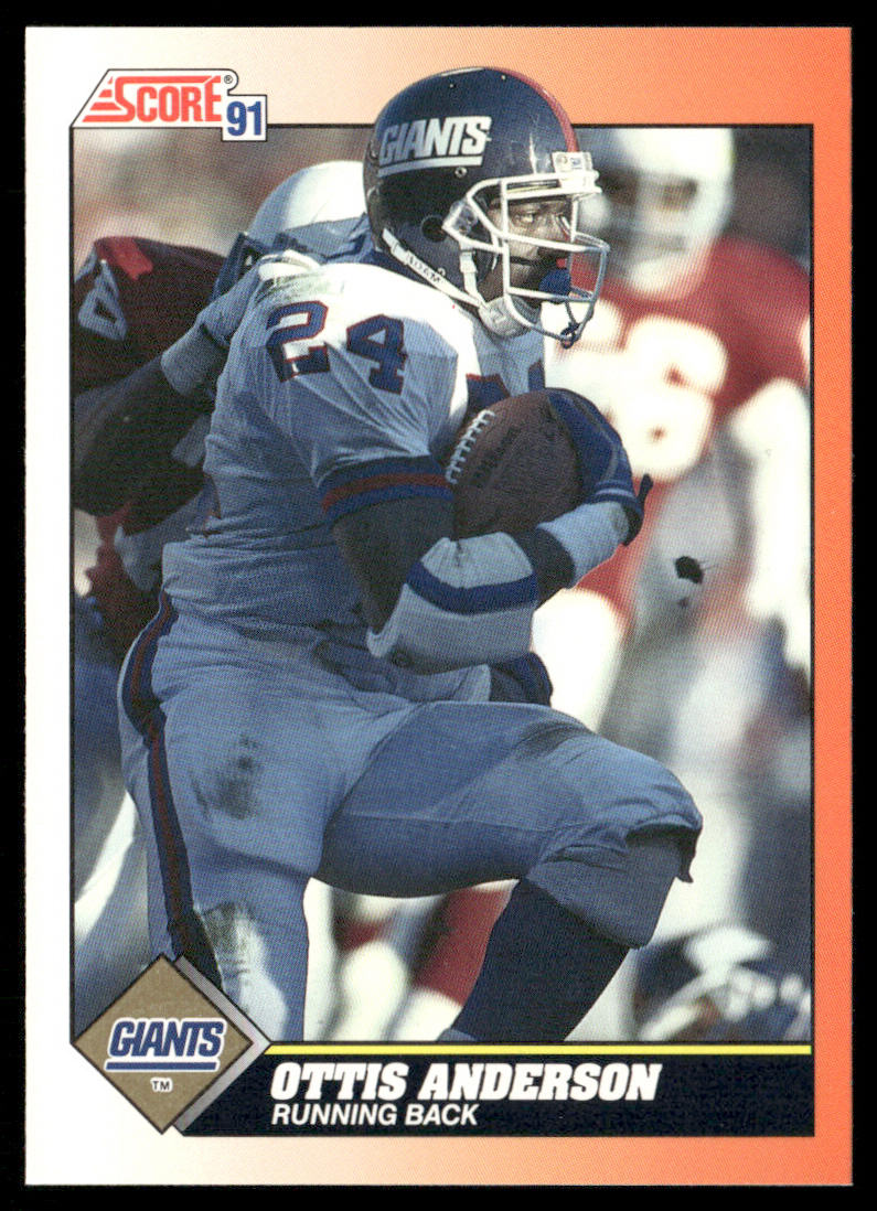 Ottis Anderson 1991 Score #433 New York Giants