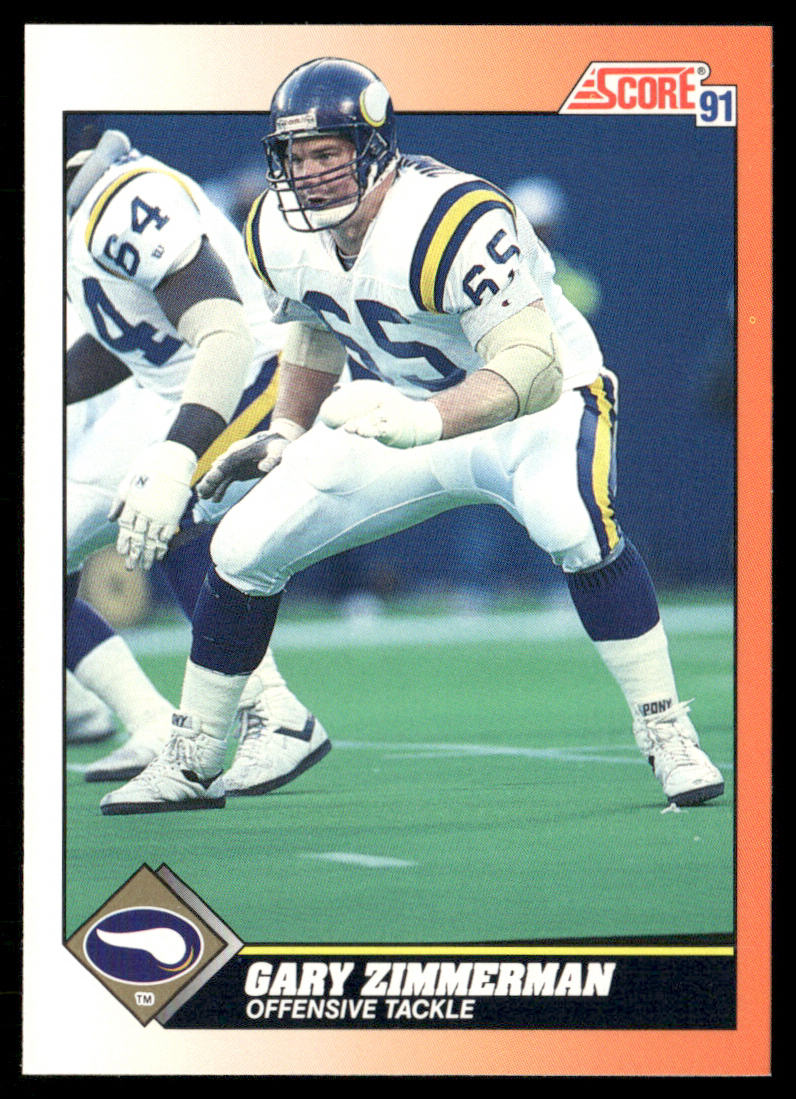 Gary Zimmerman 1991 Score #435 Minnesota Vikings
