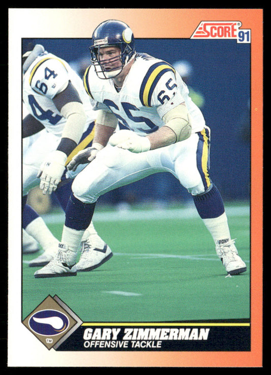 Gary Zimmerman 1991 Score #435 Minnesota Vikings