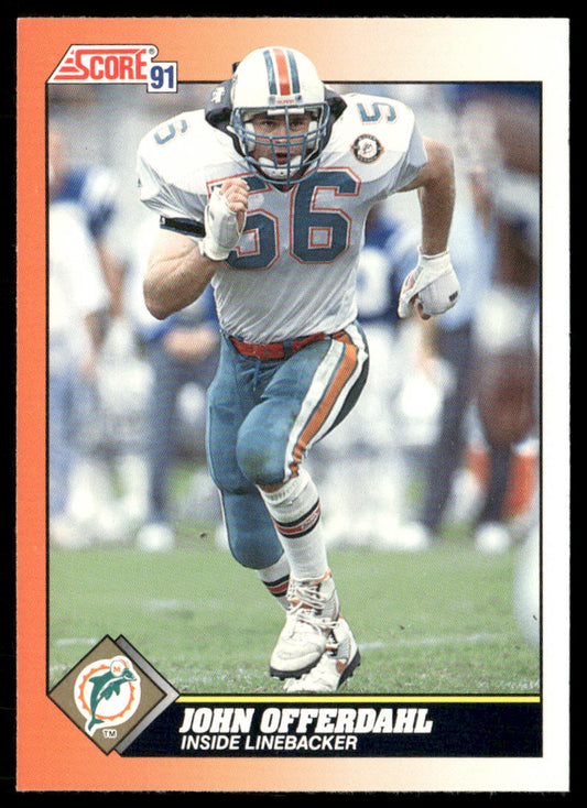 John Offerdahl 1991 Score #445 Miami Dolphins