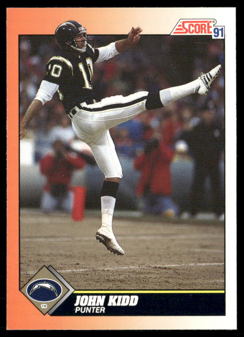 John Kidd 1991 Score #447 San Diego Chargers