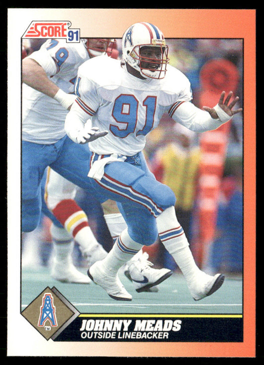Johnny Meads 1991 Score #449 Houston Oilers