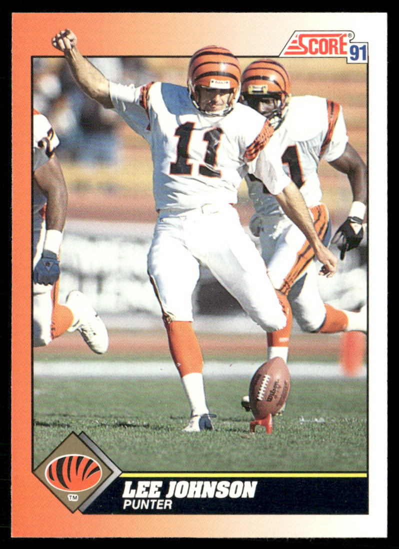 Lee Johnson 1991 Score #451 Cincinnati Bengals
