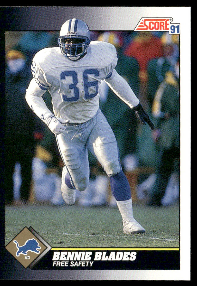 Bennie Blades 1991 Score #464 Detroit Lions