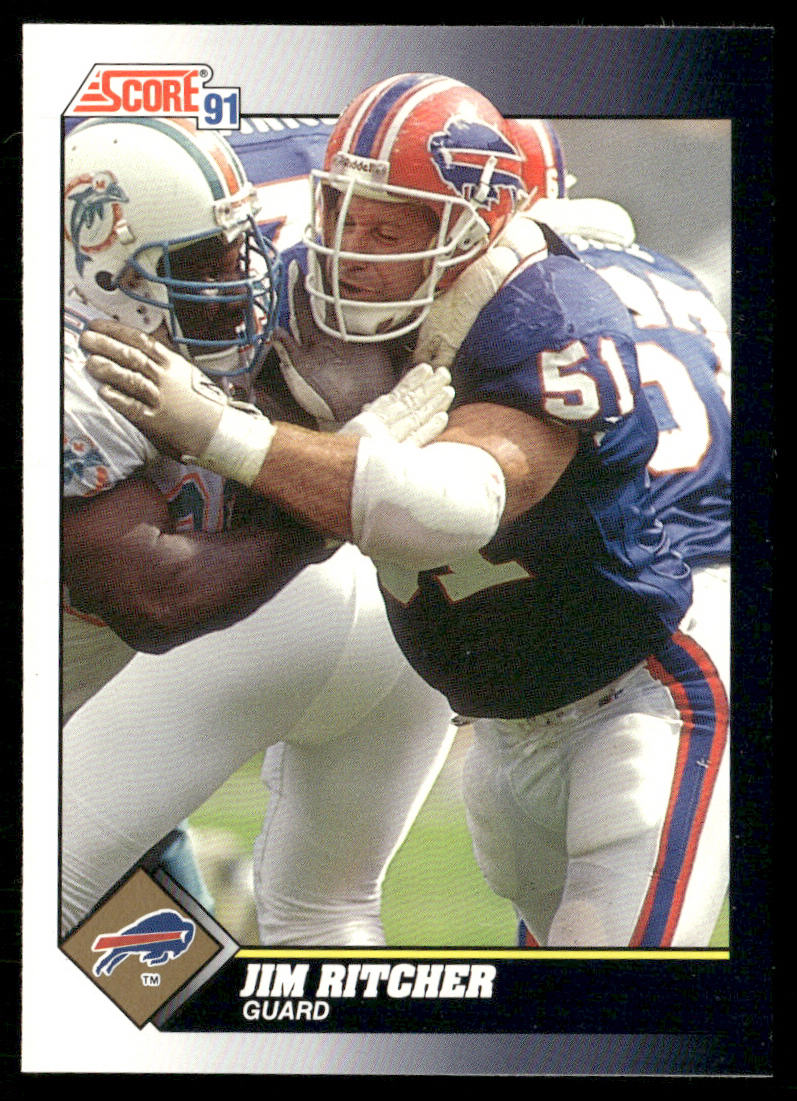 Jim Ritcher 1991 Score #474 Buffalo Bills