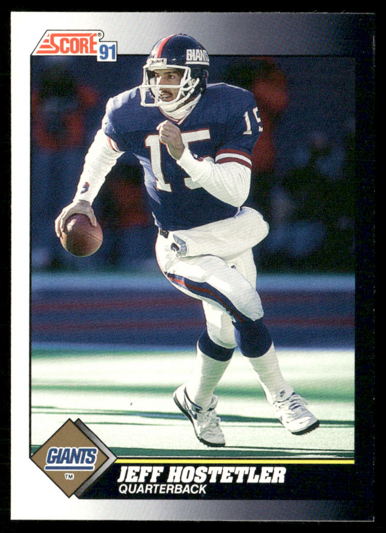 Jeff Hostetler 1991 Score #475 New York Giants