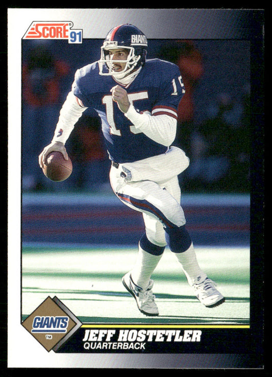 Jeff Hostetler 1991 Score #475 New York Giants