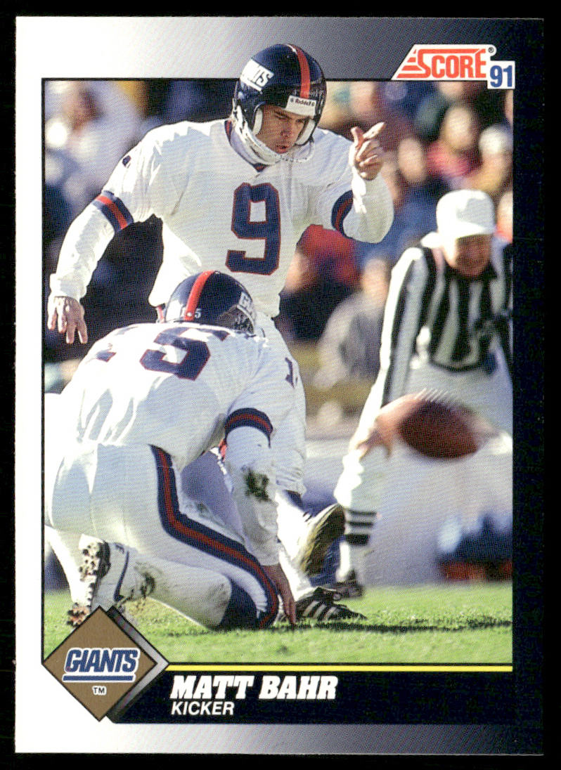 Matt Bahr 1991 Score #481 New York Giants