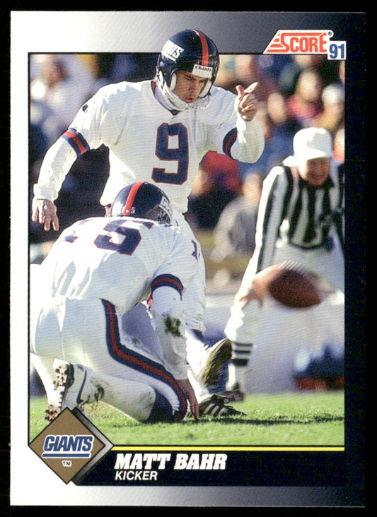 Matt Bahr 1991 Score #481 New York Giants