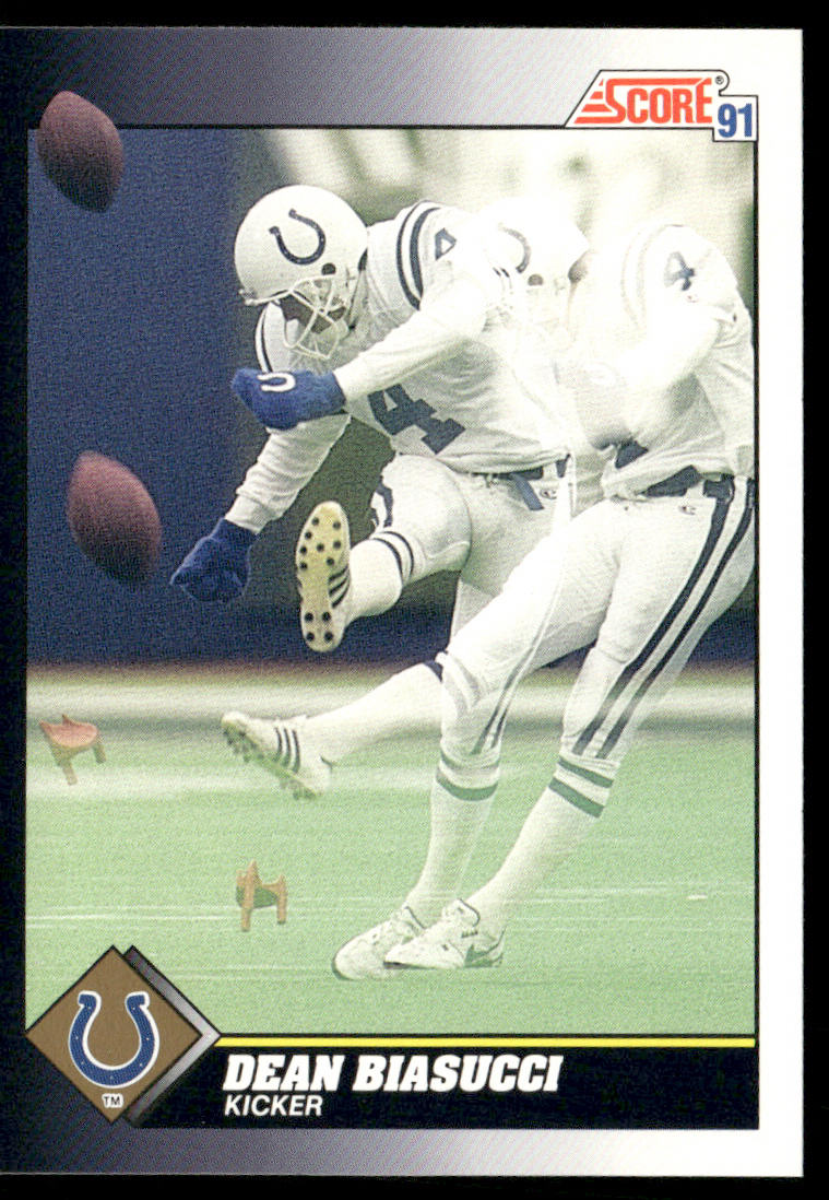 Dean Biasucci 1991 Score #486 Indianapolis Colts