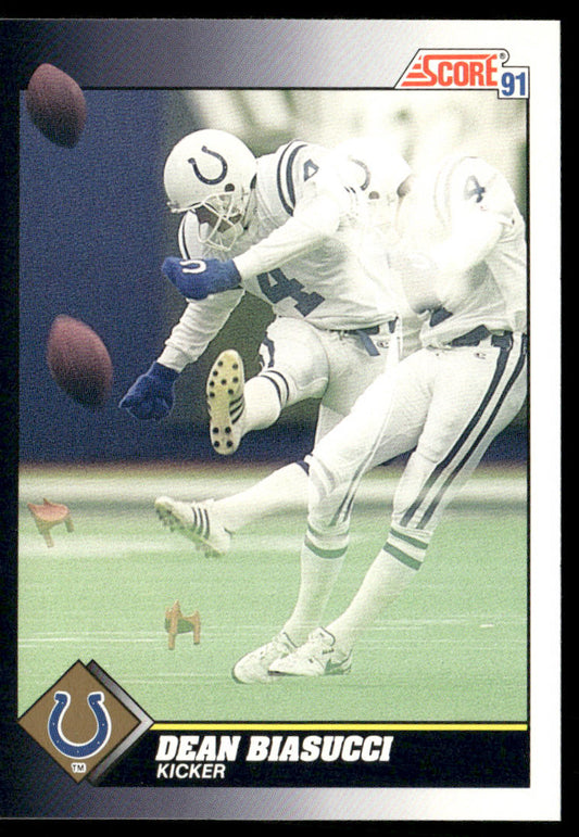 Dean Biasucci 1991 Score #486 Indianapolis Colts
