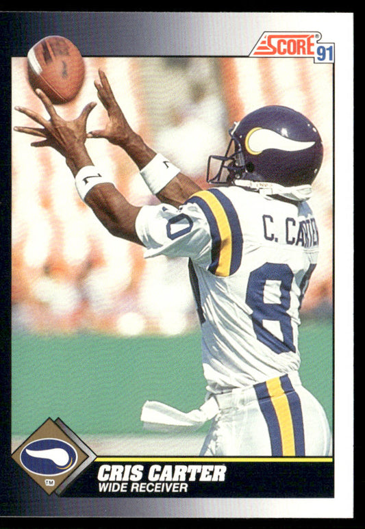 Cris Carter 1991 Score #487 Minnesota Vikings
