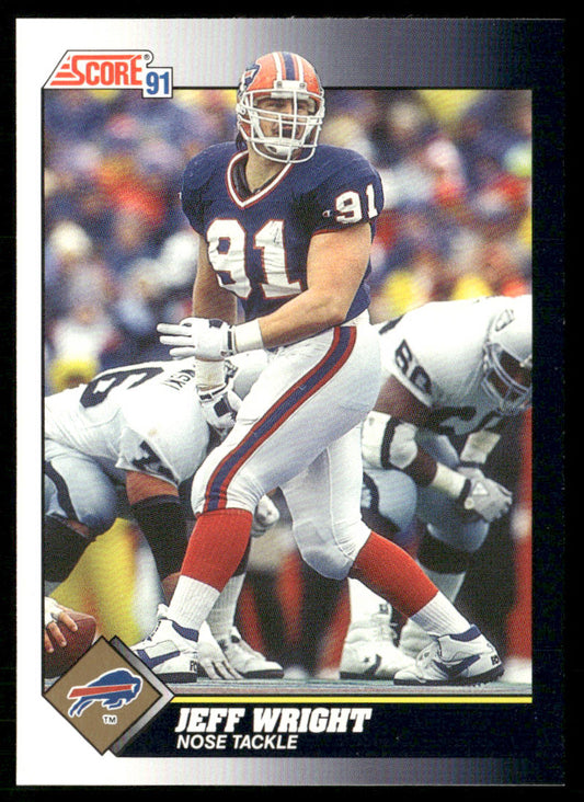 Jeff Wright 1991 Score #493 RC Buffalo Bills