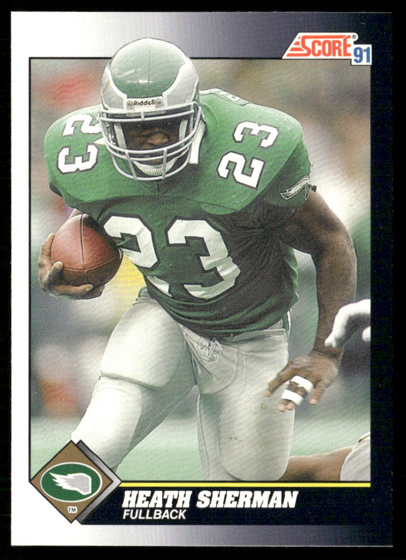 Heath Sherman 1991 Score #498 Philadelphia Eagles