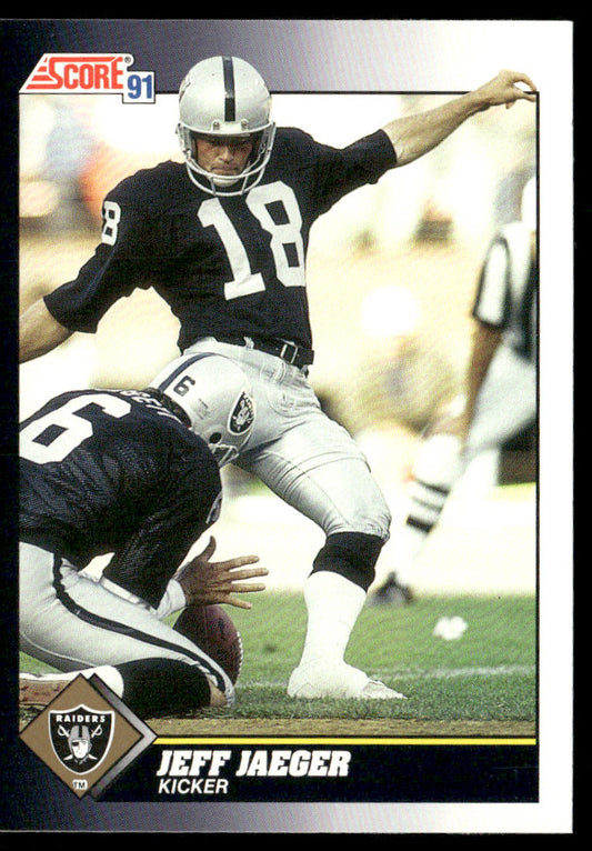Jeff Jaeger 1991 Score #499 Los Angeles Raiders