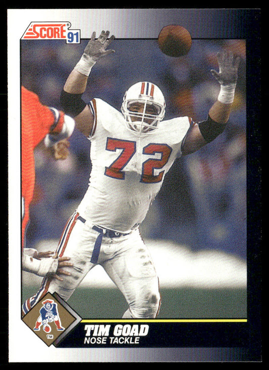 Tim Goad 1991 Score #501 New England Patriots