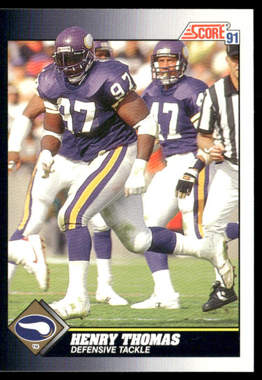 Henry Thomas 1991 Score #504 Minnesota Vikings