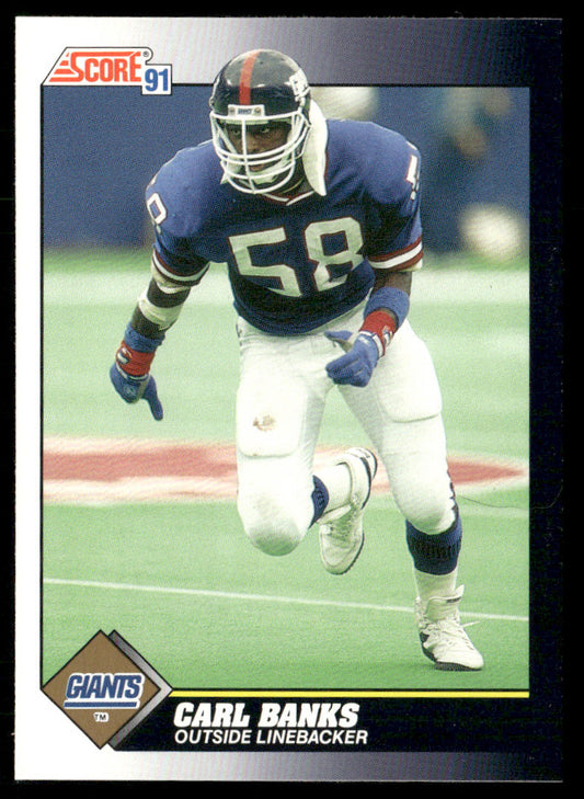 Carl Banks 1991 Score #518 New York Giants