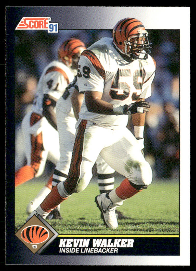 Kevin Walker 1991 Score #523 RC Cincinnati Bengals