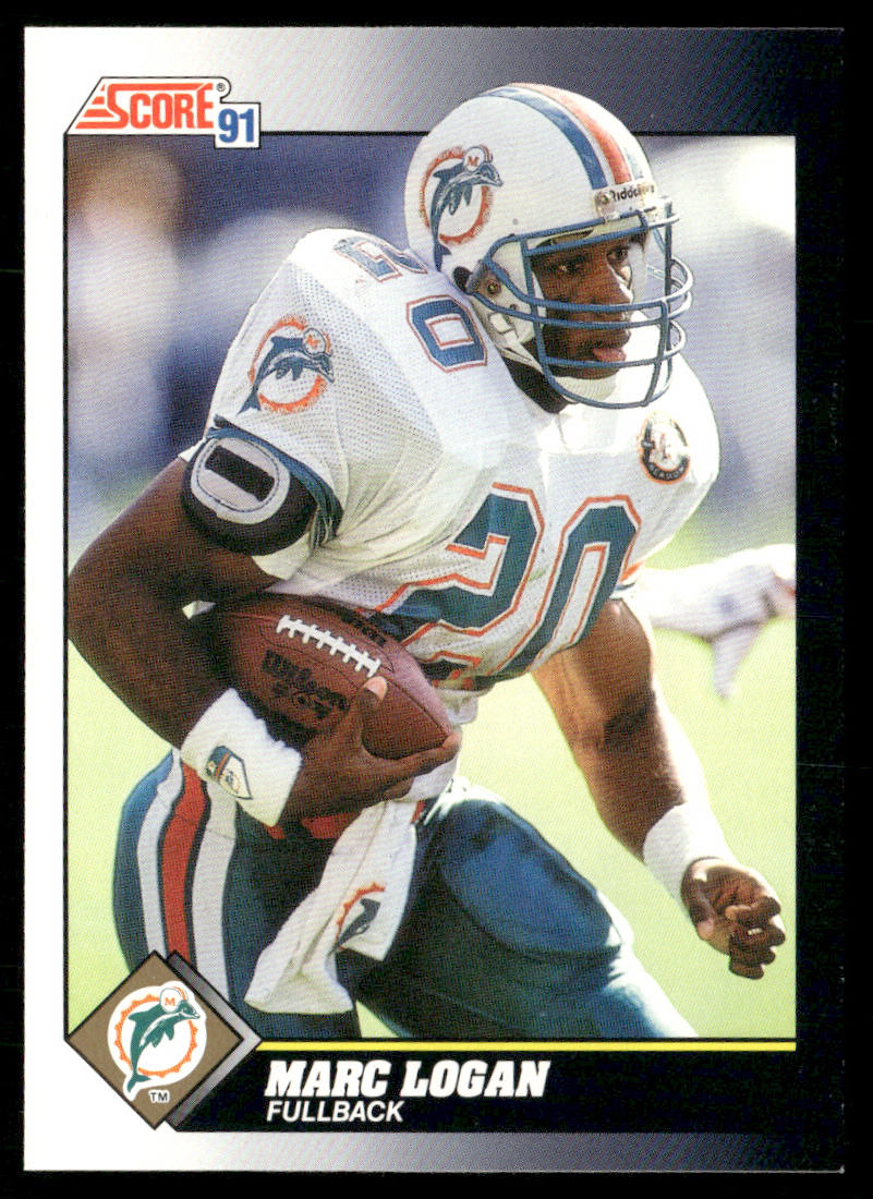 Marc Logan 1991 Score #537 Miami Dolphins