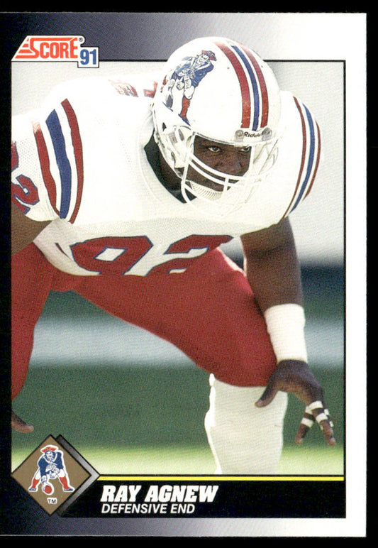 Ray Agnew 1991 Score #539 New England Patriots