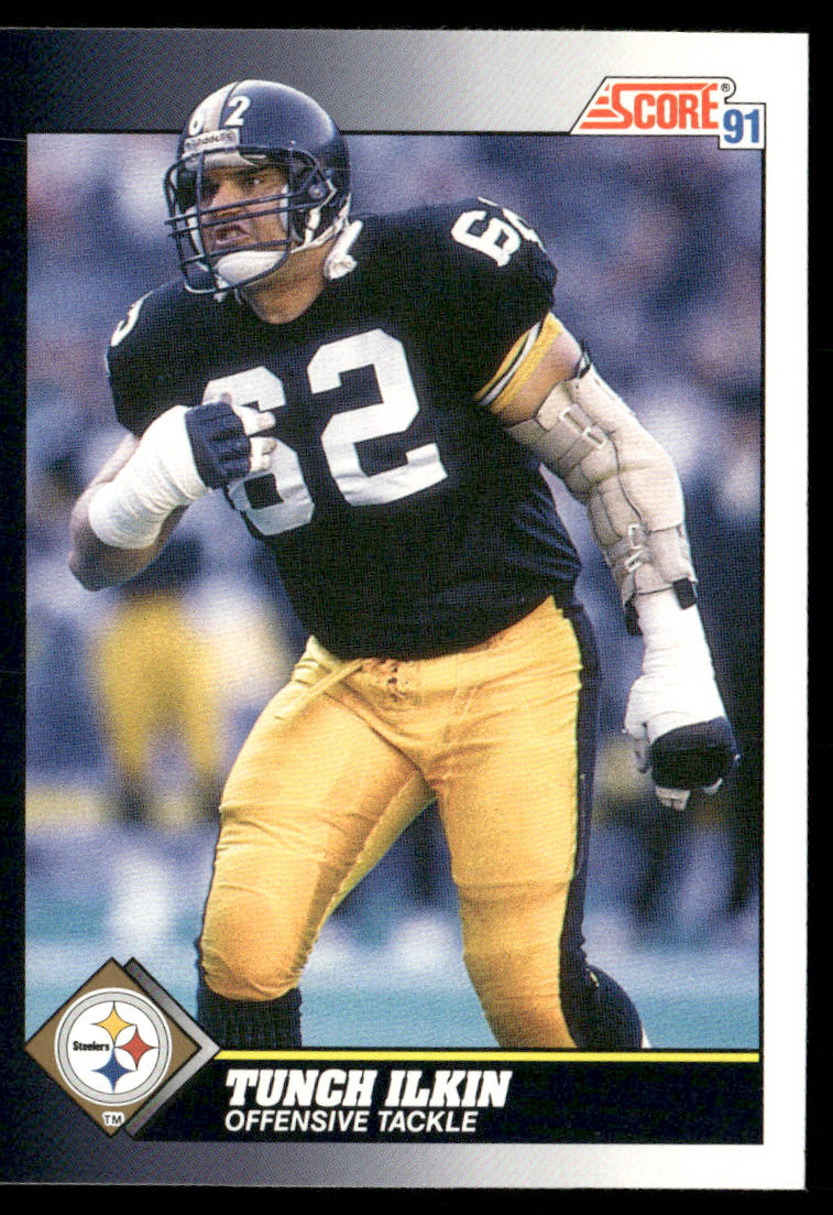 Tunch Ilkin 1991 Score #545 Pittsburgh Steelers