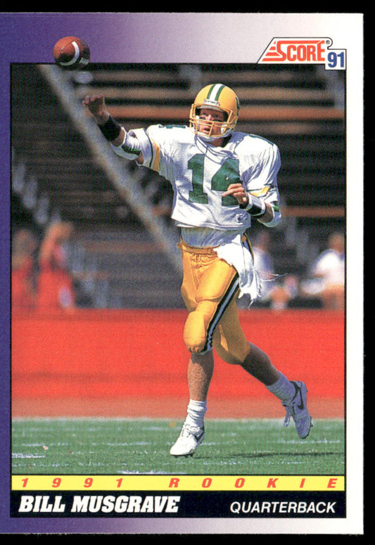 Bill Musgrave 1991 Score #569 RC Oregon Ducks