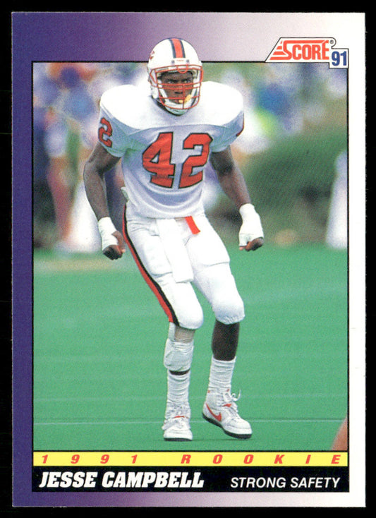 Jesse Campbell 1991 Score #600 RC NC State Wolfpack