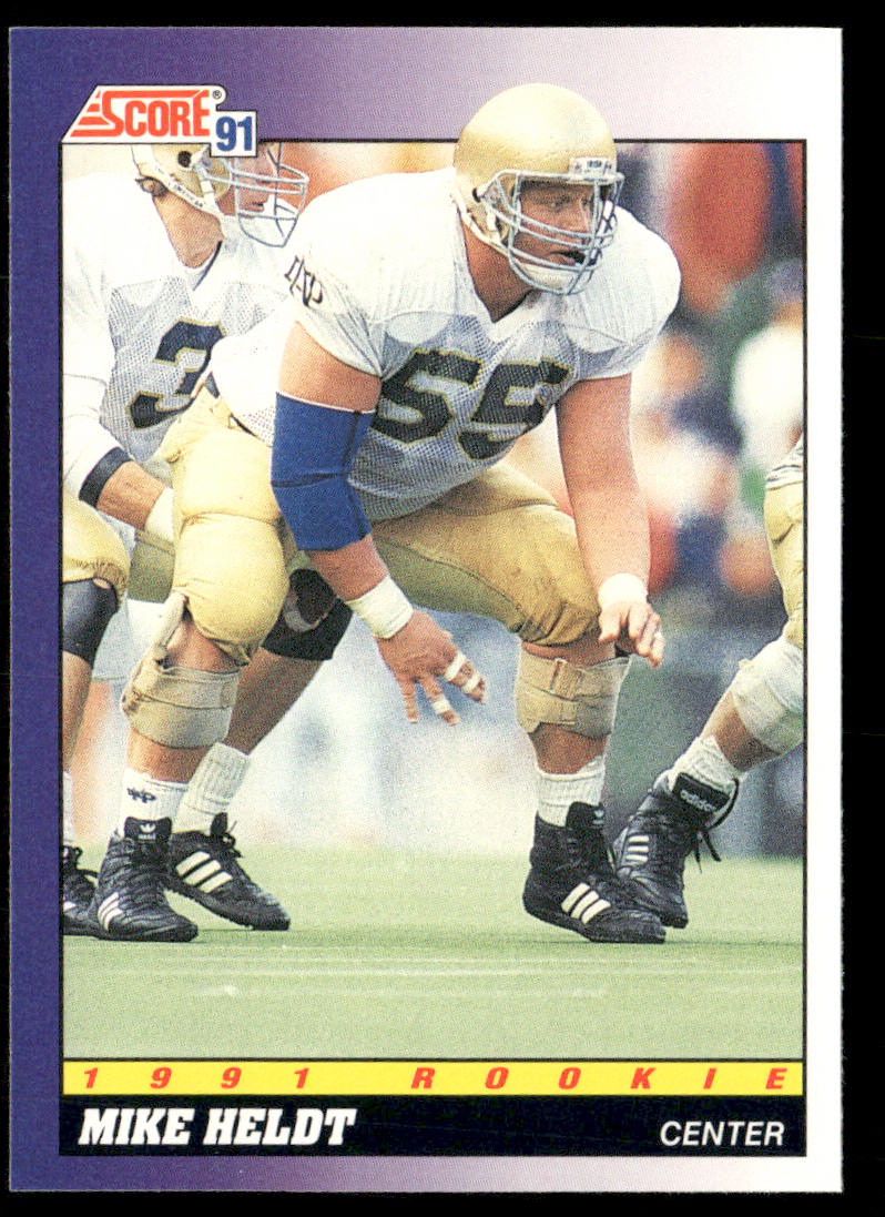 Mike Heldt 1991 Score #610 RC Notre Dame Fighting Irish