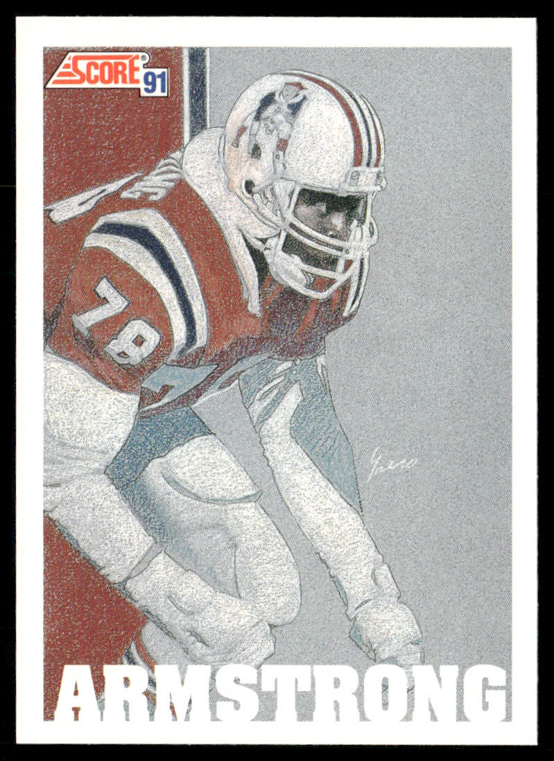 Bruce Armstrong 1991 Score #640 New England Patriots