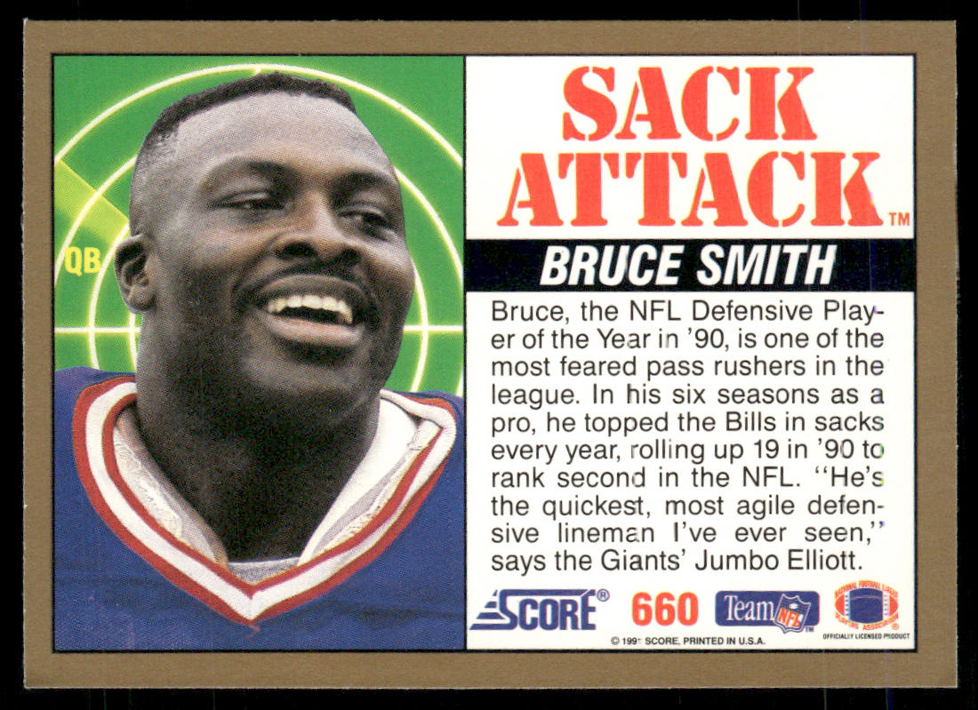 Bruce Smith 1991 Score #660 Buffalo Bills