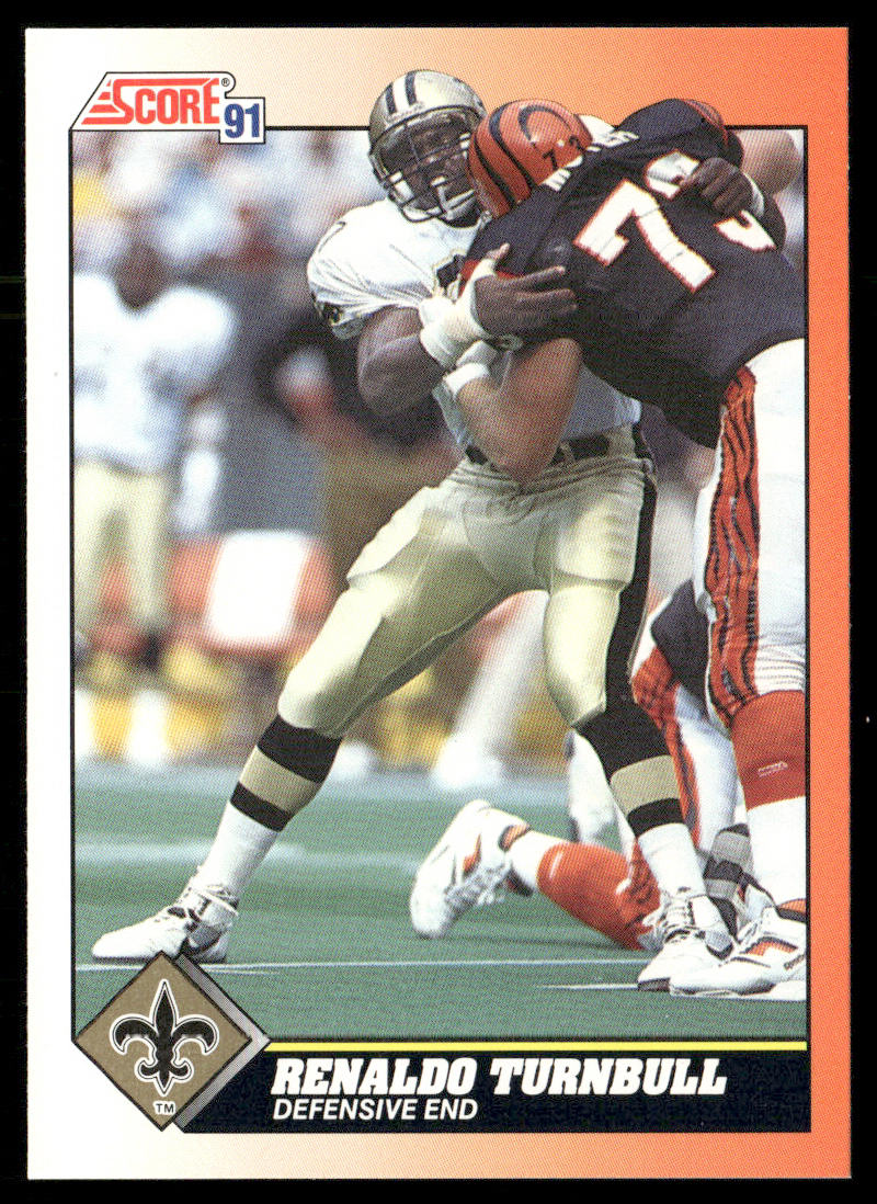 Renaldo Turnbull 1991 Score #353 New Orleans Saints