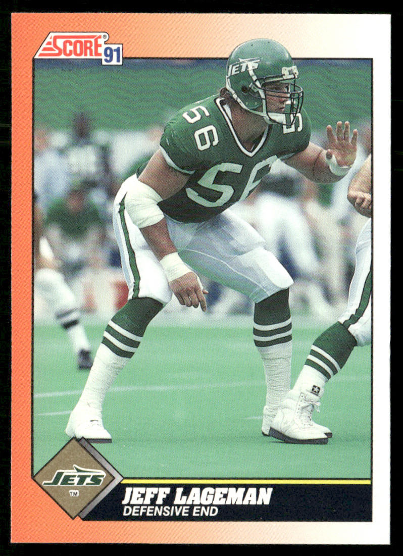 Jeff Lageman 1991 Score #444 New York Jets
