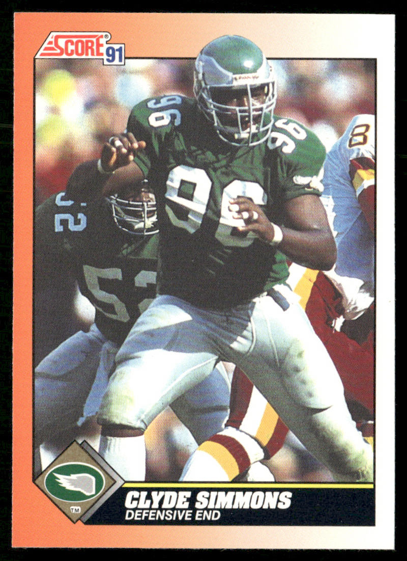 Clyde Simmons 1991 Score #446 Philadelphia Eagles