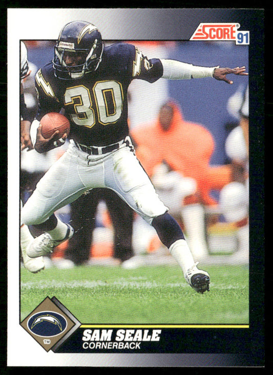 Sam Seale 1991 Score #473 RC San Diego Chargers