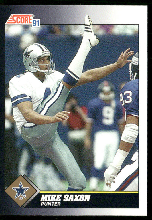 Mike Saxon 1991 Score #508 Dallas Cowboys