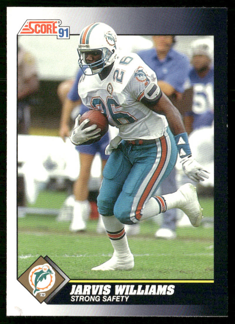 Jarvis Williams 1991 Score #516 Miami Dolphins