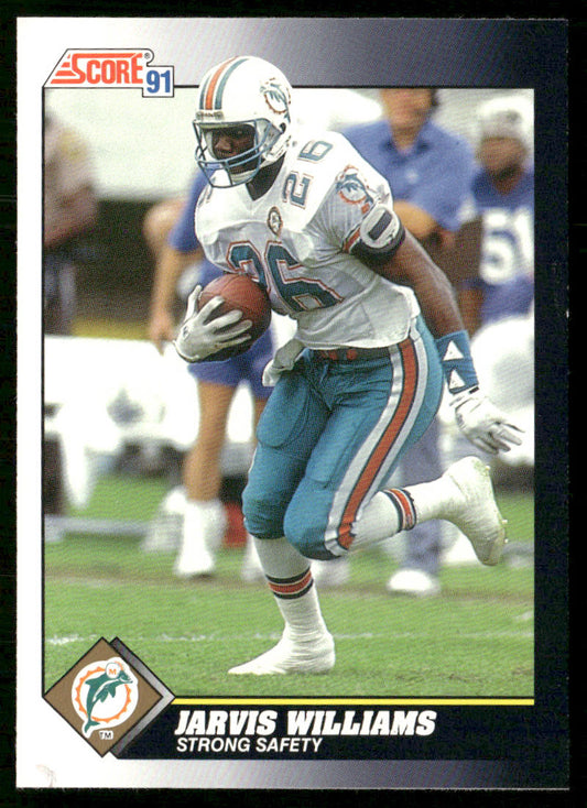 Jarvis Williams 1991 Score #516 Miami Dolphins