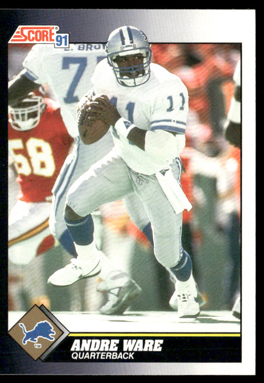 Andre Ware 1991 Score #542 Detroit Lions