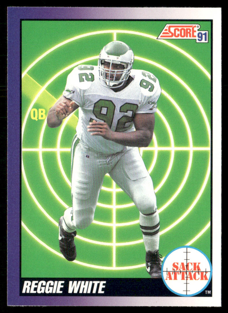 Reggie White 1991 Score #655 Philadelphia Eagles